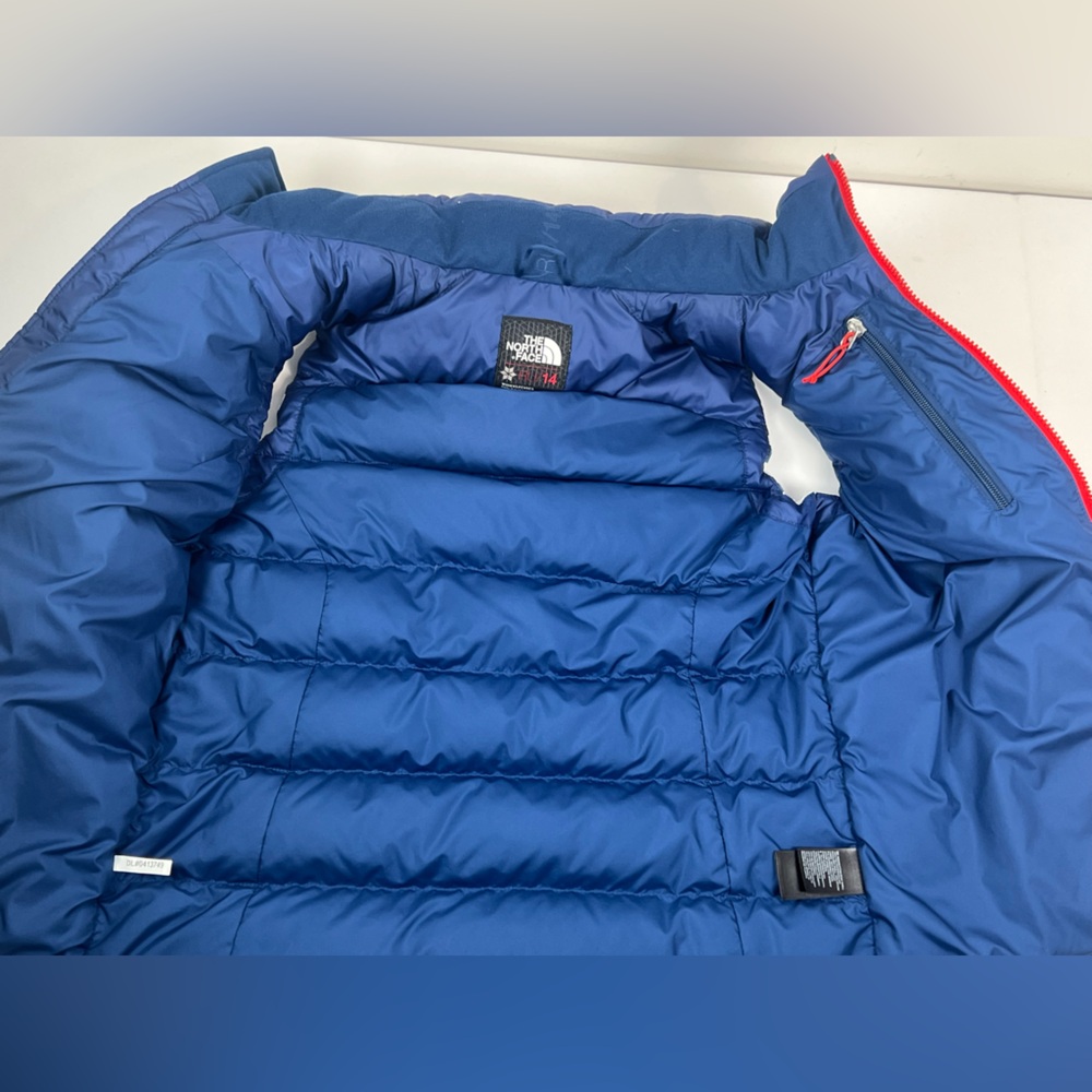 The North Face Goose Down 700 International Nuptse RU14 Blue & White Vest Small - Picture 10 of 12